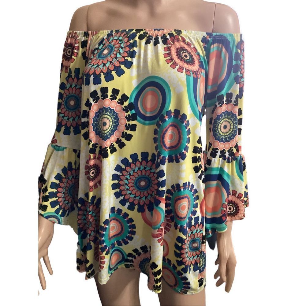 Vintage Retro Style Tunic Top S